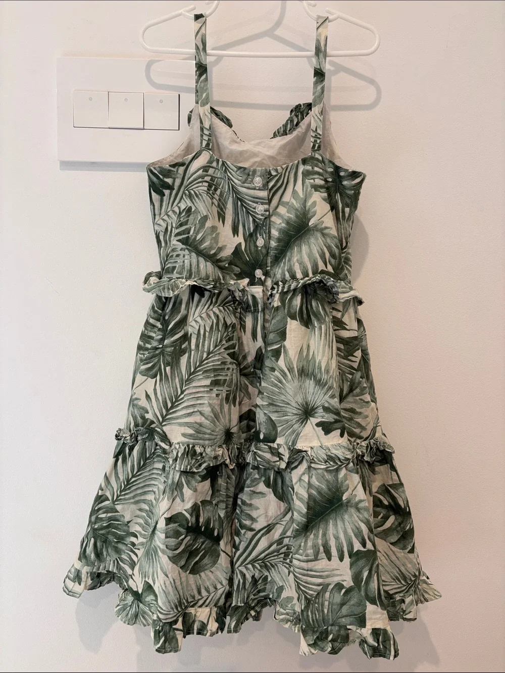 Janie & Jack girls smock tropical summer dress size 8